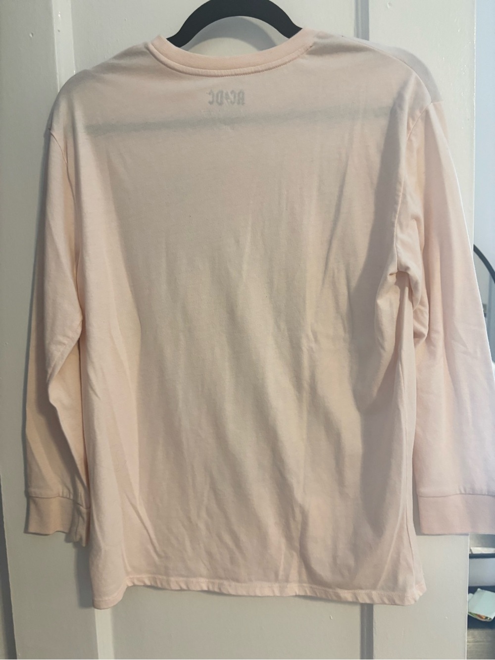 AC/DC Kids' Pink Lightning Bolt Graphic Long Sleeve Shirt size XL - Picture 3 of 3